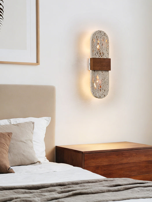 Solis Travertine Wall Light - Simprolos