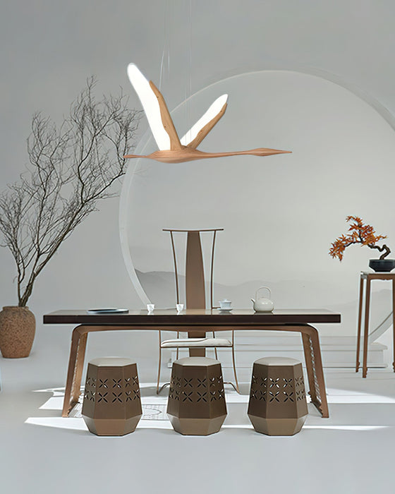 Solitude Crane Pendant Lamp - Simprolos