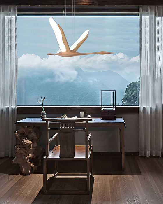 Solitude Crane Pendant Lamp - Simprolos