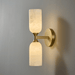 Solmira Twin Alabaster Wall Sconce - Simprolos