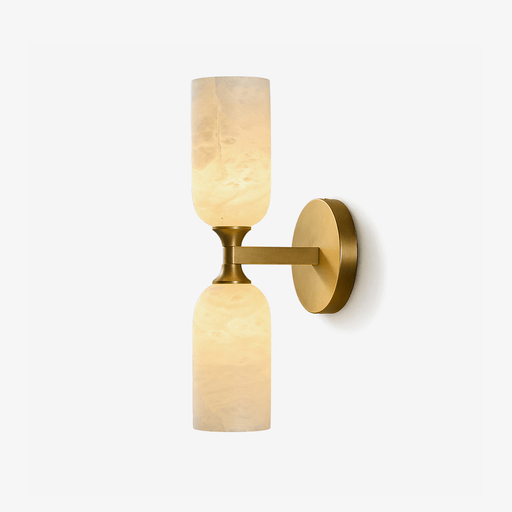 Solmira Twin Alabaster Wall Sconce - Simprolos