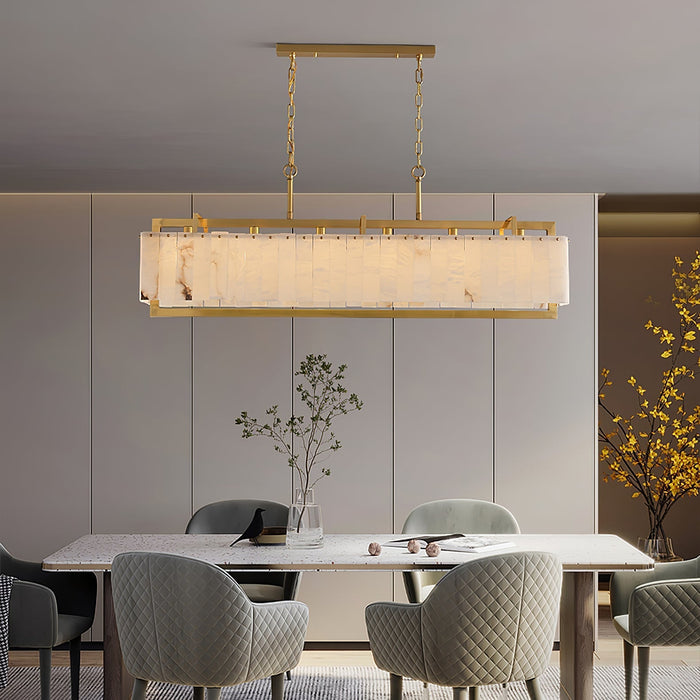 Solstice Bar Alabaster Chandelier - Simprolos