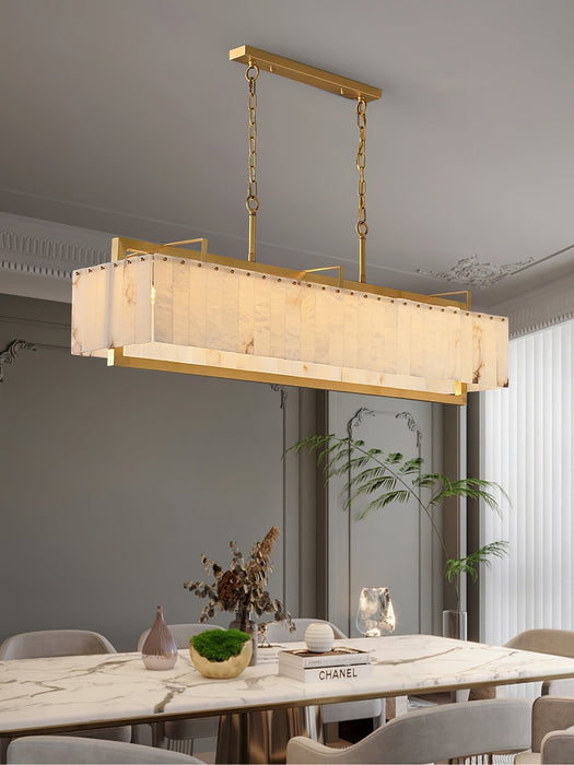 Solstice Bar Alabaster Chandelier - Simprolos