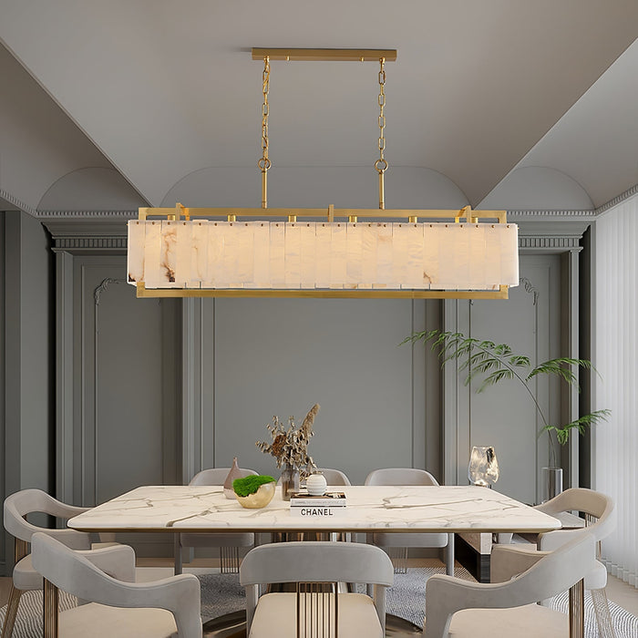 Solstice Bar Alabaster Chandelier - Simprolos