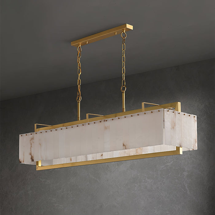 Solstice Bar Alabaster Chandelier - Simprolos
