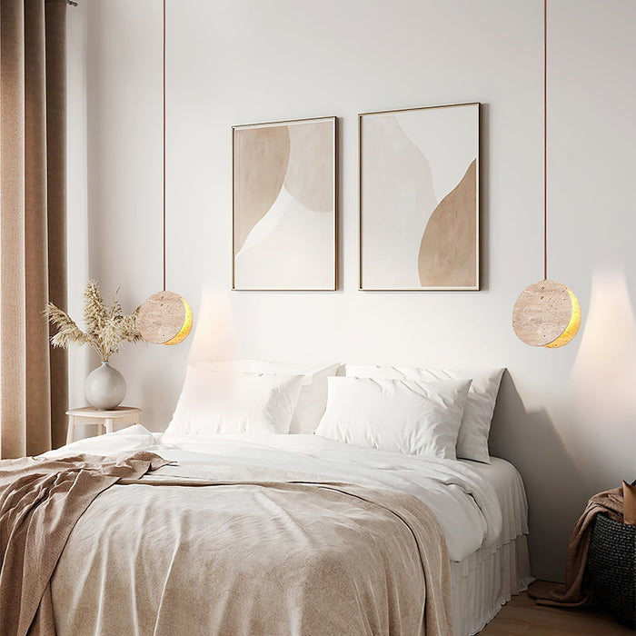 Solstice Stone Pendant Light - Simprolos