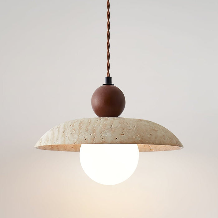 Soluna Travertine Pendant Light - Simprolos