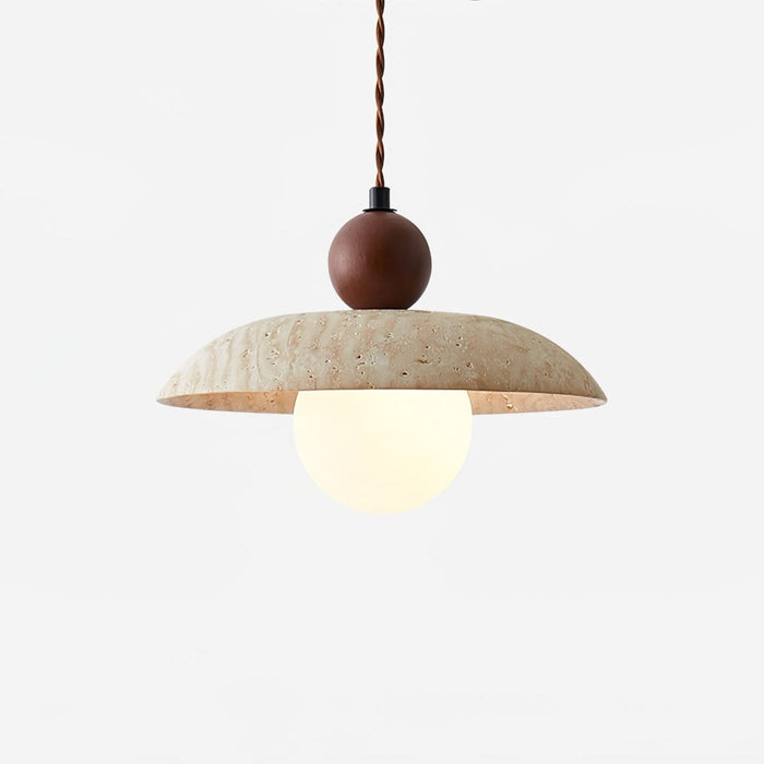 Soluna Travertine Pendant Light - Simprolos