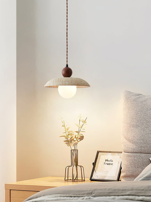 Soluna Travertine Pendant Light - Simprolos