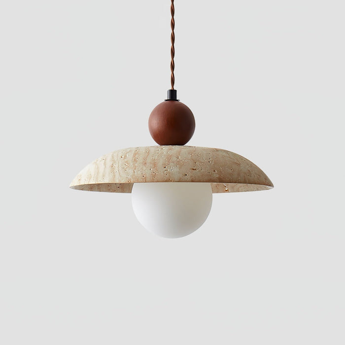 Soluna Travertine Pendant Light - Simprolos