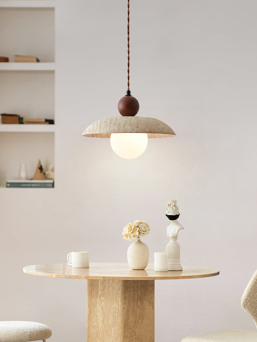 Soluna Travertine Pendant Light - Simprolos
