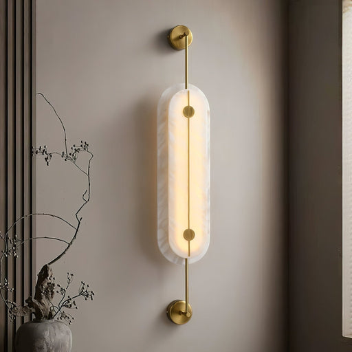 Solvane Alabaster Wall Sconce - Simprolos