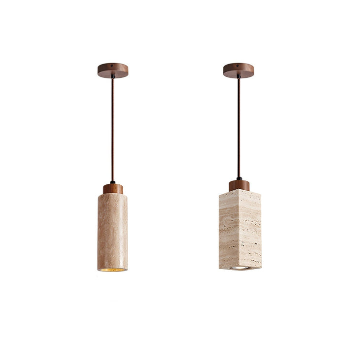 Solvara Travertine Pendant Lamp - Simprolos