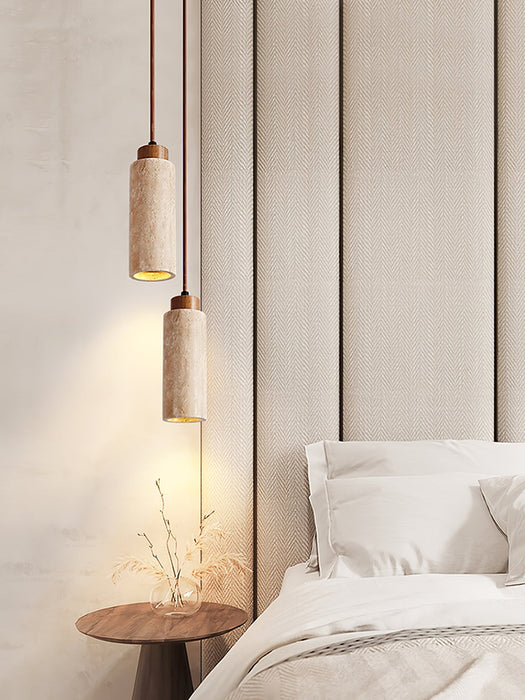 Solvara Travertine Pendant Lamp - Simprolos