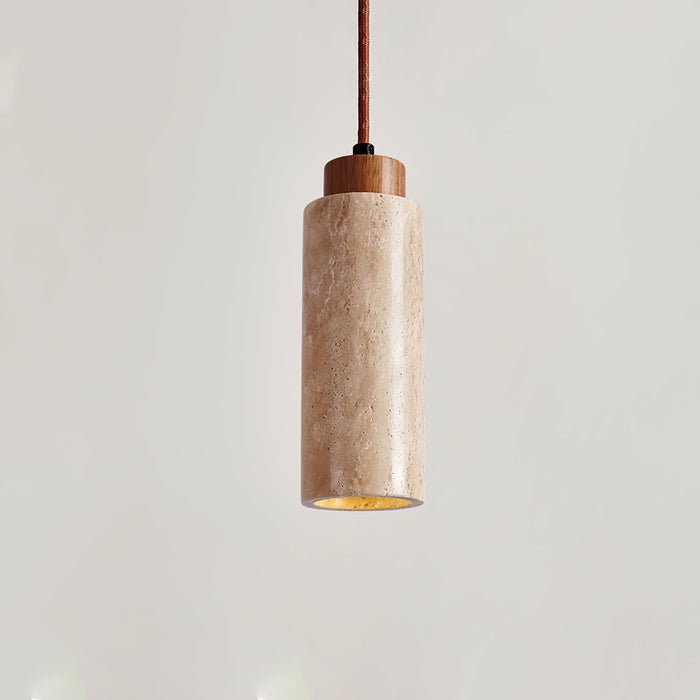 Solvara Travertine Pendant Lamp - Simprolos