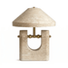 Solvra Yellow Travertine Table Lamp - Simprolos