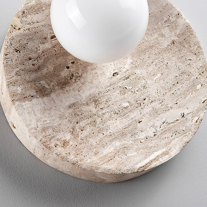 Sorella Travertine Sconce - Simprolos