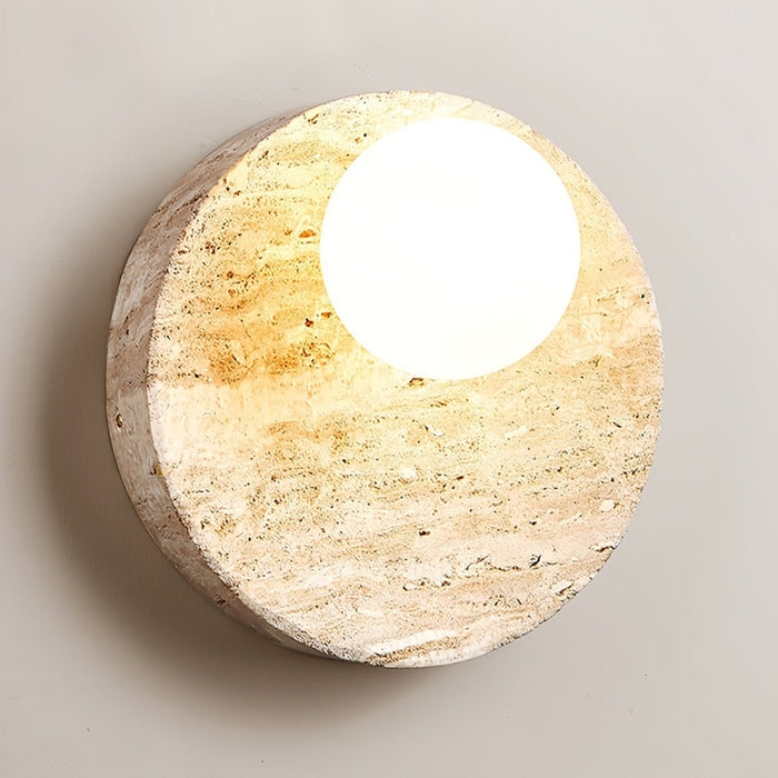 Sorella Travertine Sconce - Simprolos