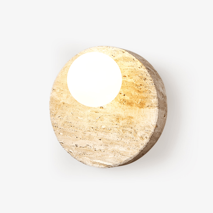 Sorella Travertine Sconce - Simprolos