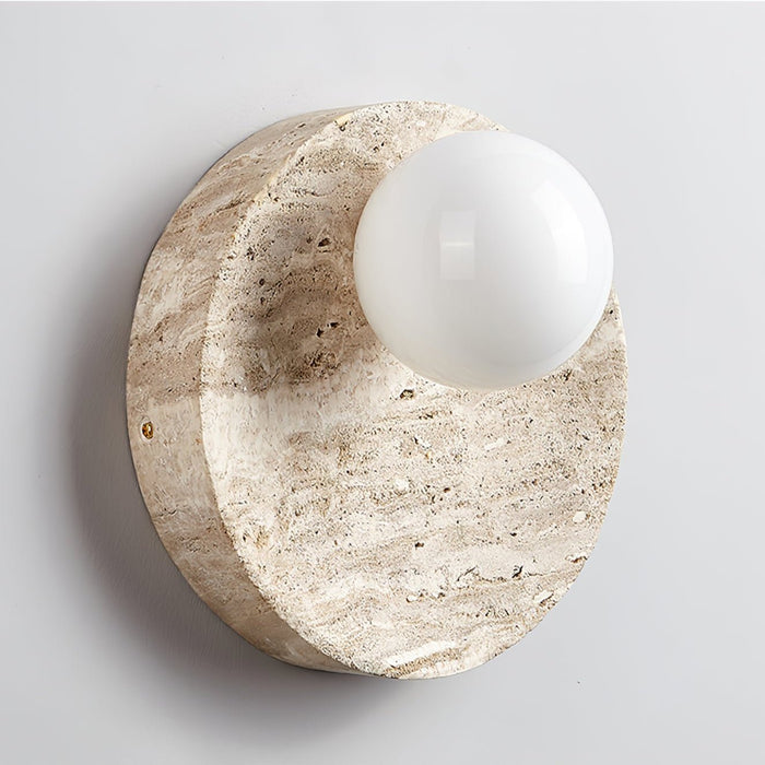 Sorella Travertine Sconce - Simprolos