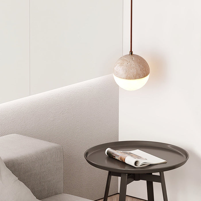 Soren Travertine Pendant Light - Simprolos