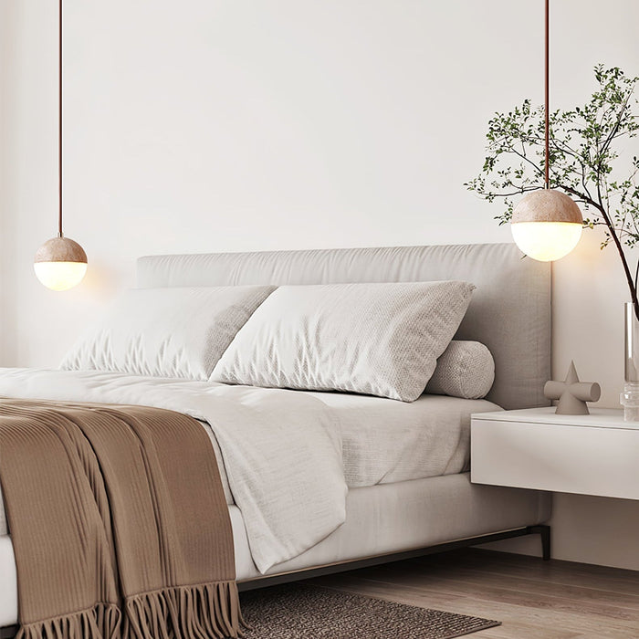 Soren Travertine Pendant Light - Simprolos