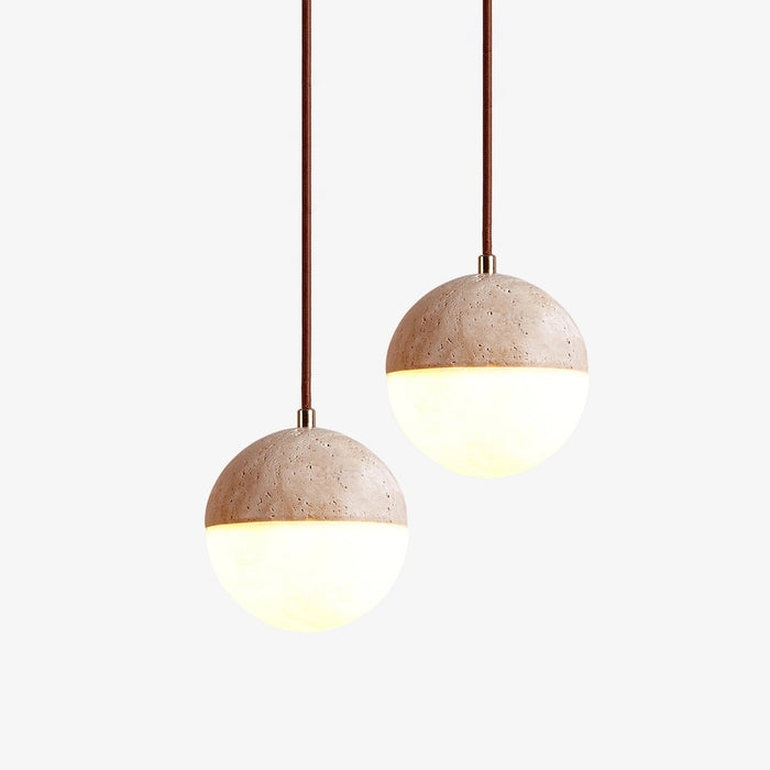 Soren Travertine Pendant Light - Simprolos
