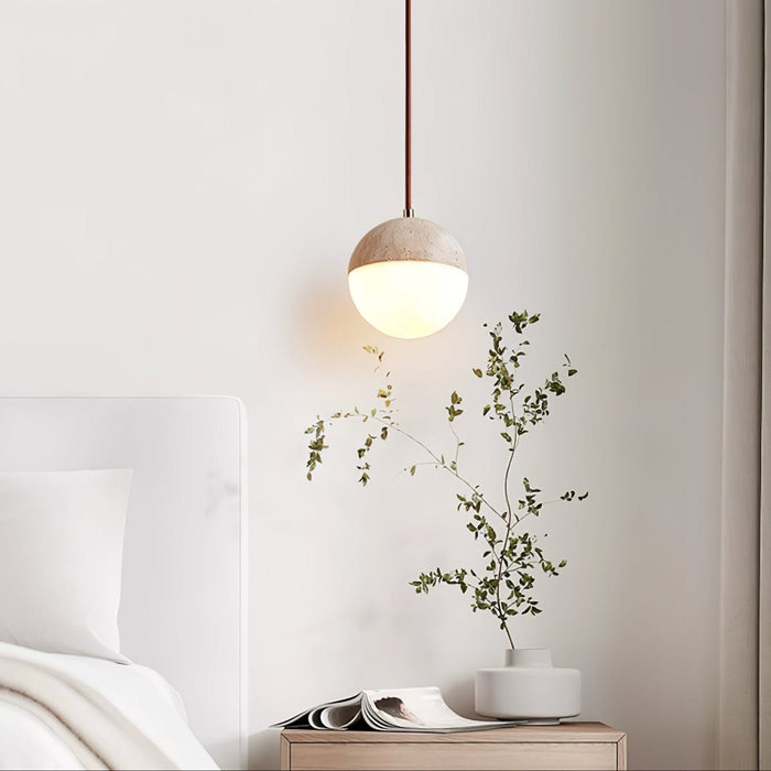 Soren Travertine Pendant Light - Simprolos