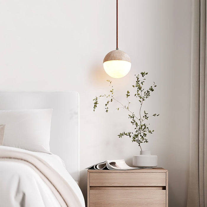 Soren Travertine Pendant Light - Simprolos