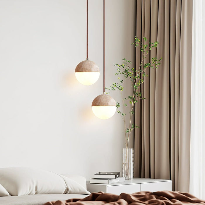 Soren Travertine Pendant Light - Simprolos