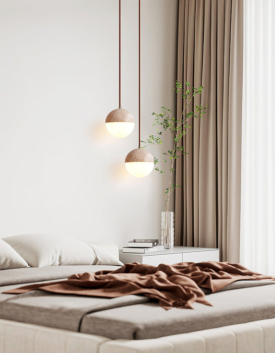 Soren Travertine Pendant Light - Simprolos