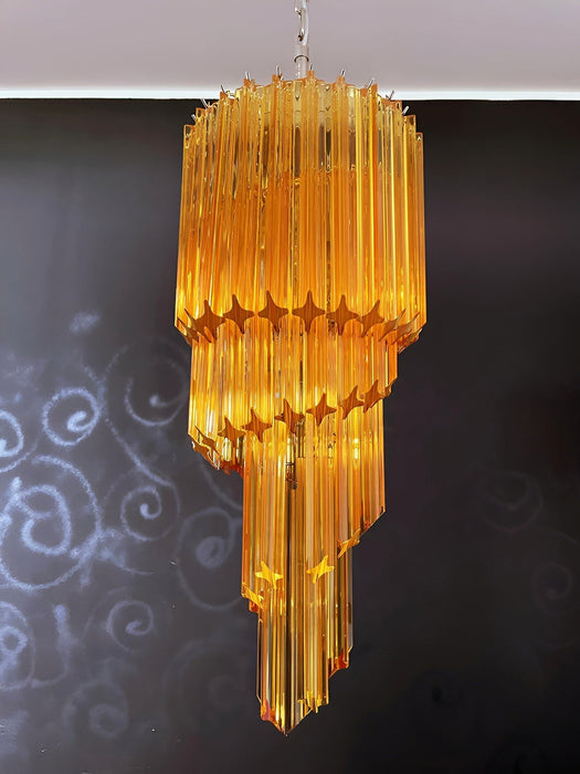 Spiral Prism Glass Chandelier - Simprolos