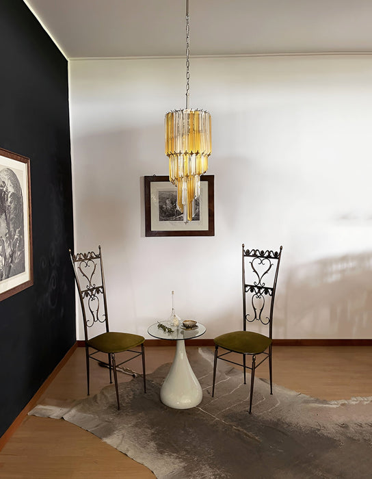 Spiral Prism Glass Chandelier - Simprolos