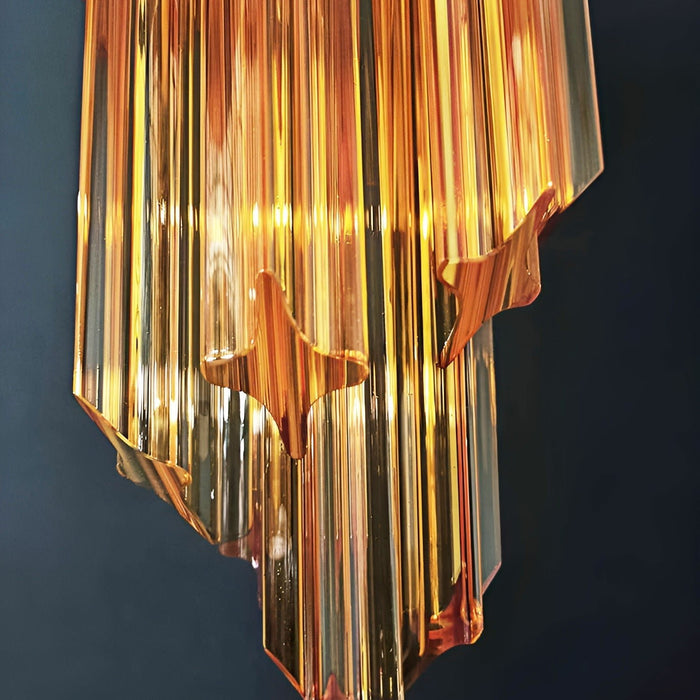 Spiral Prism Glass Chandelier - Simprolos