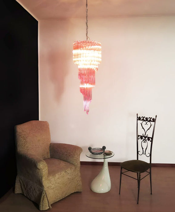 Spiral Prism Glass Chandelier - Simprolos