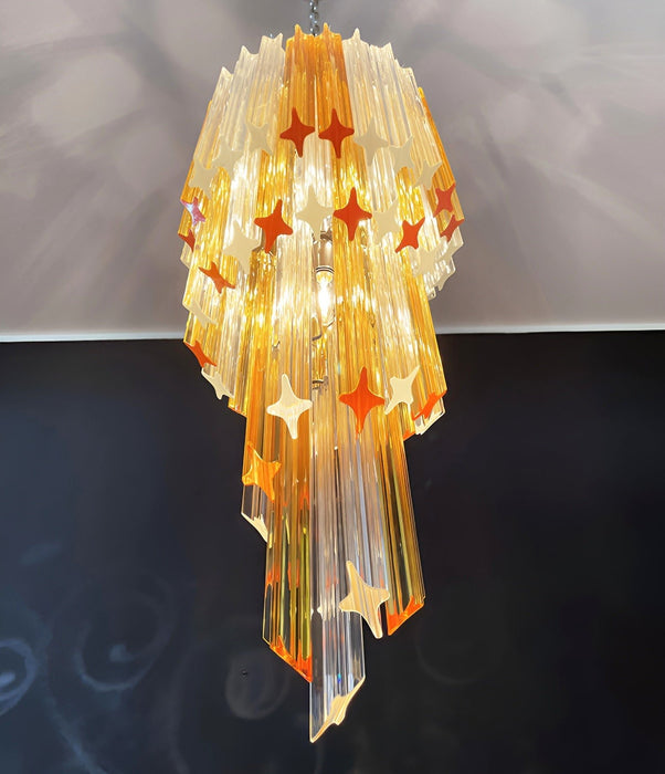 Spiral Prism Glass Chandelier - Simprolos