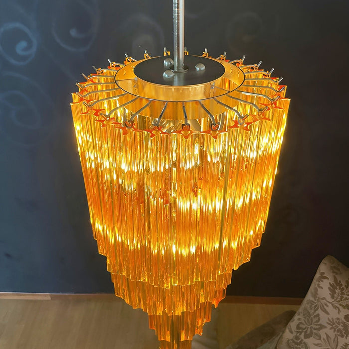 Spiral Prism Glass Chandelier - Simprolos