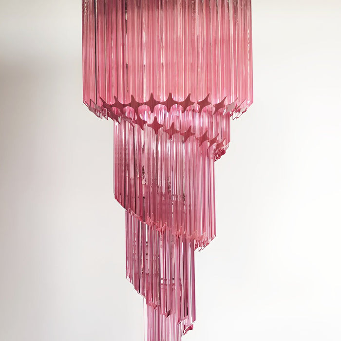 Spiral Prism Glass Chandelier - Simprolos