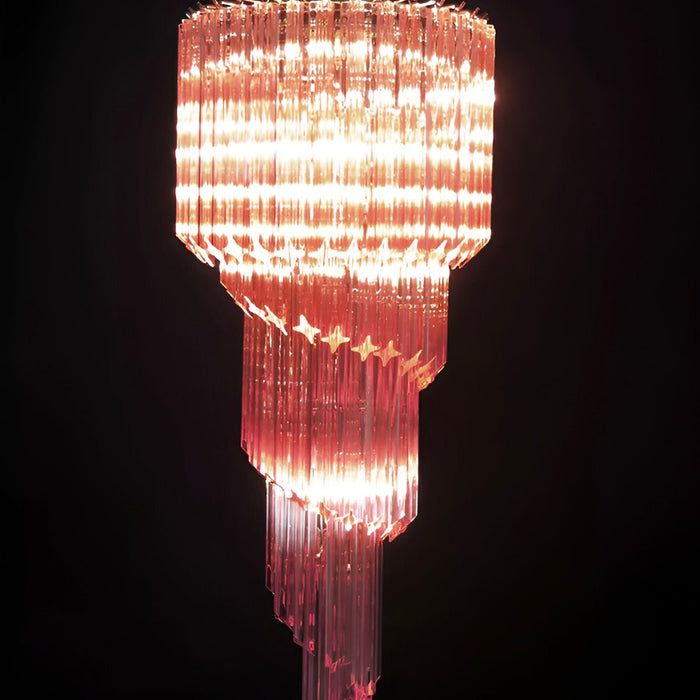Spiral Prism Glass Chandelier - Simprolos