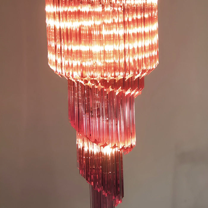 Spiral Prism Glass Chandelier - Simprolos