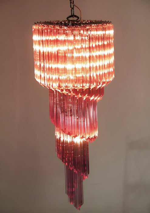 Spiral Prism Glass Chandelier - Simprolos