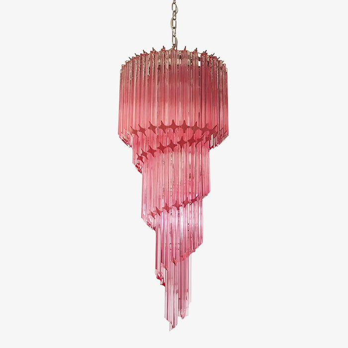 Spiral Prism Glass Chandelier - Simprolos