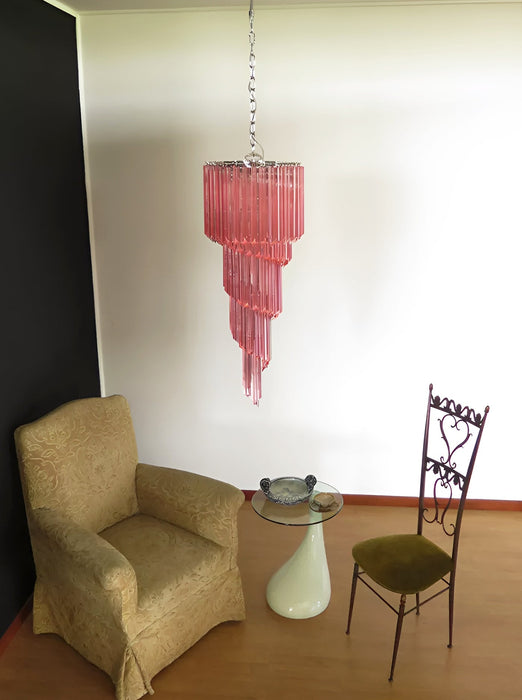 Spiral Prism Glass Chandelier - Simprolos