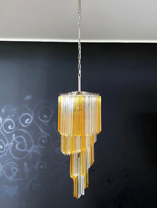 Spiral Prism Glass Chandelier - Simprolos