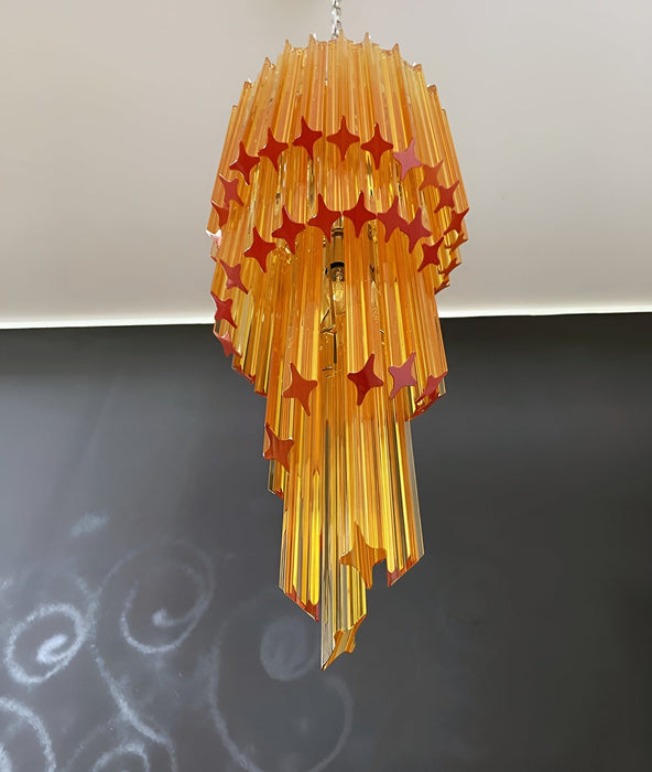 Spiral Prism Glass Chandelier - Simprolos