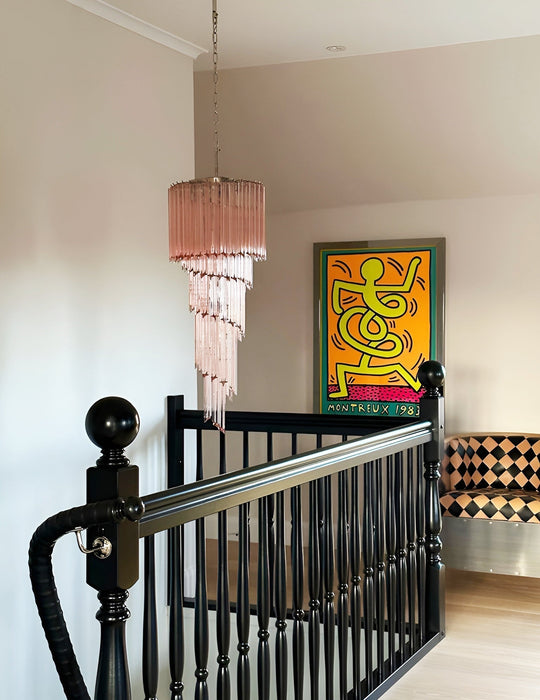 Spiral Prism Glass Chandelier - Simprolos