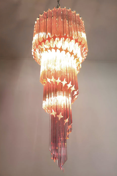 Spiral Prism Glass Chandelier - Simprolos