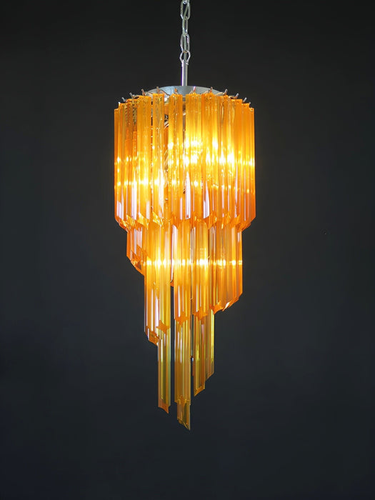 Spiral Prism Glass Chandelier - Simprolos