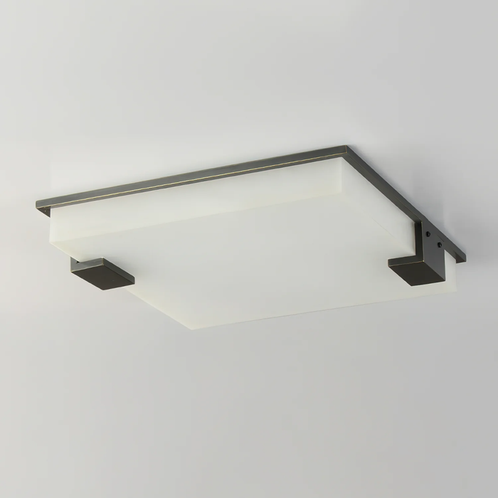 Square Alabaster Ceiling Lamp - Simprolos