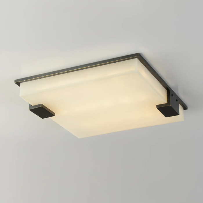 Square Alabaster Ceiling Lamp - Simprolos